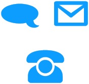 Contact by phone, email or chat